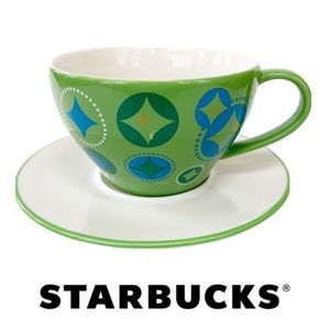 Starbucks Elf Stocking Mug w/Saucer Holiday 2006